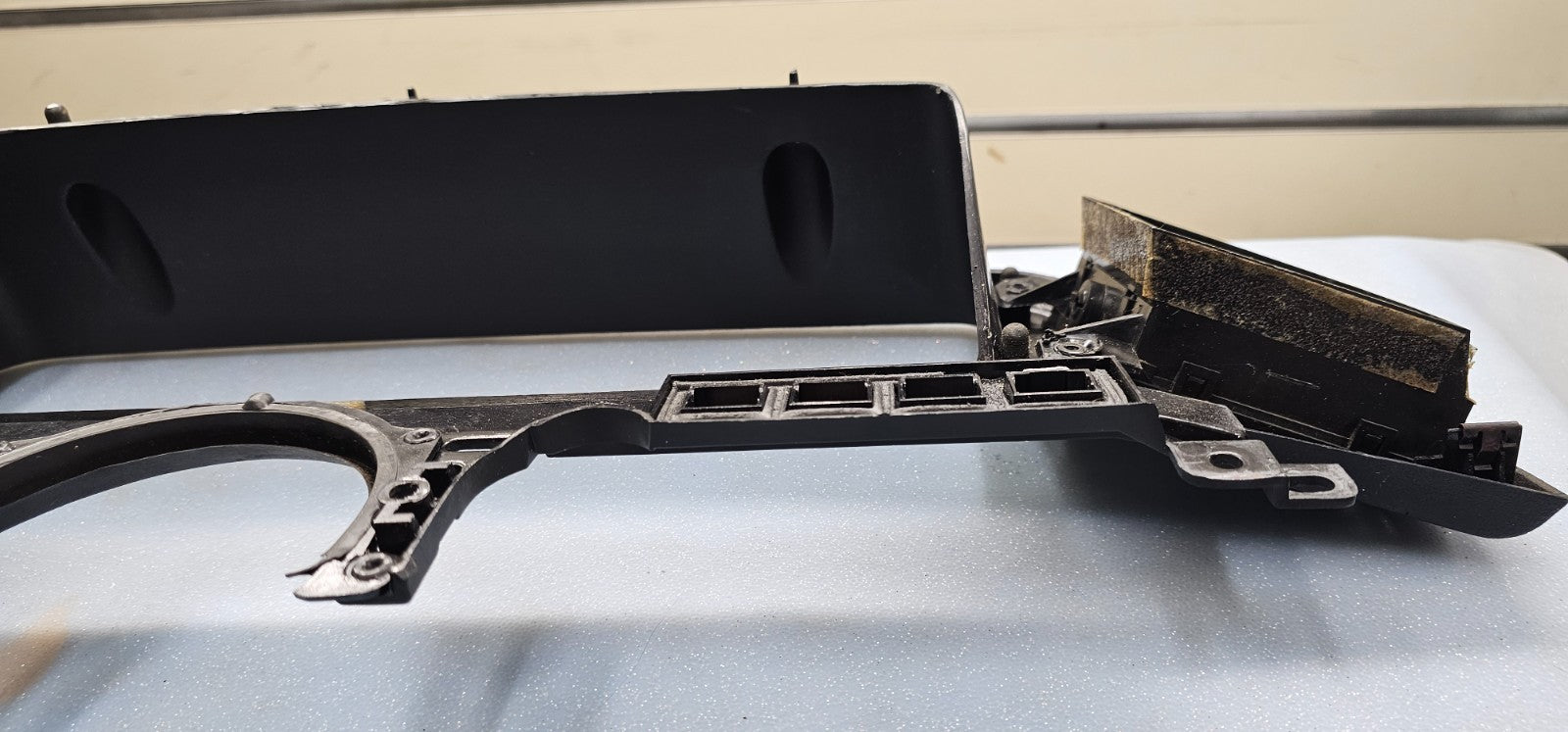 🔥1987-1991 FORD F150 F250 F350 Bronco Dash Trim Instrument Cluster Bezel BLACK