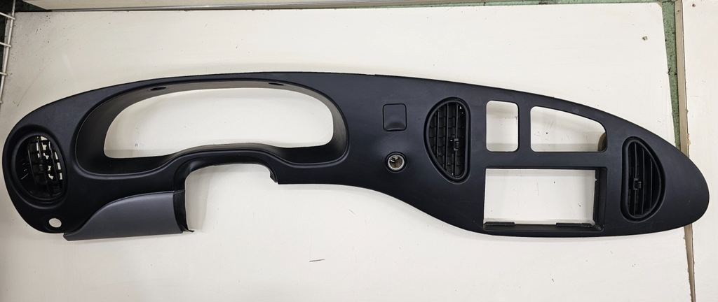 🔥97-03 Ford E-150 Econoline Dash Instrument Cluster Bezel Climate Radio Black