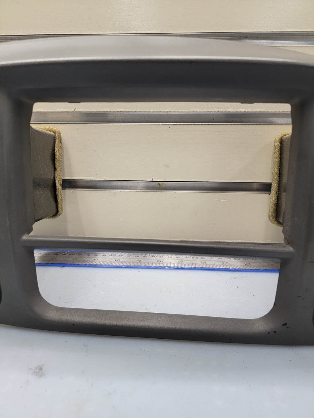 🔥97-03 Ford F150 Center Dash Radio Climate Trim BEZEL Panel AIRBG Line GRAY