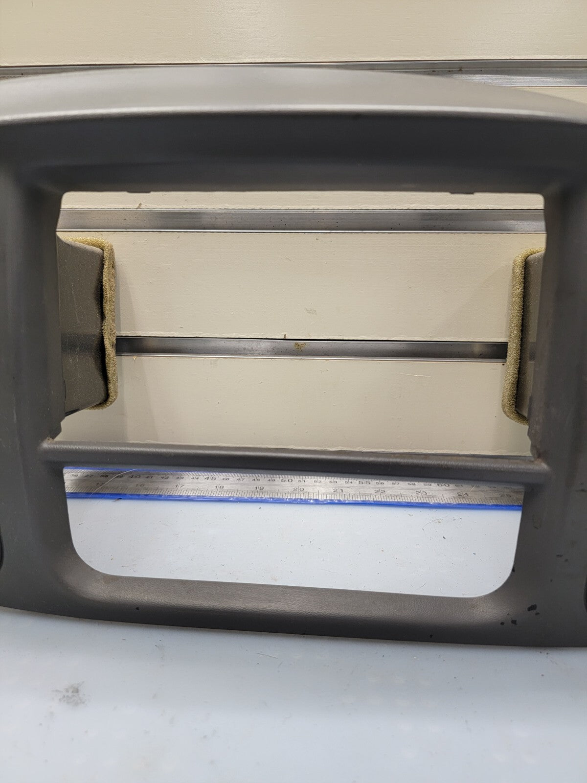 🔥97-03 Ford F150 Center Dash Radio Climate Trim BEZEL Panel AIRBG Line GRAY