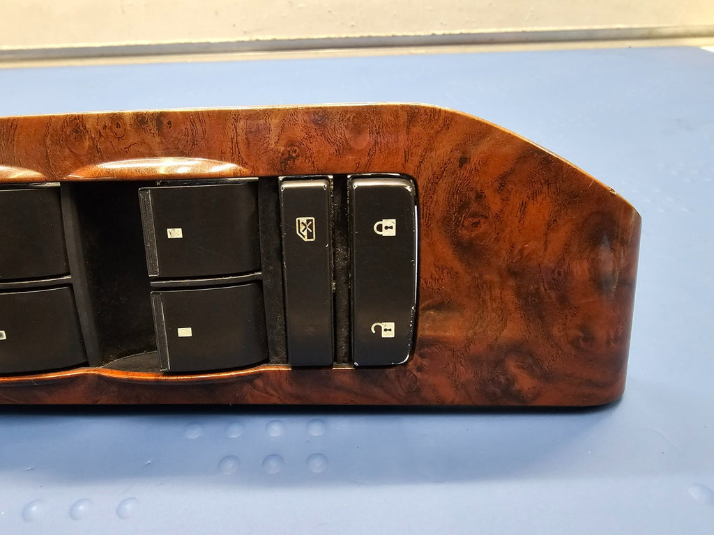 07-14 Tahoe Yukon Suburban Left Driver Door Window Master Switch Wood
