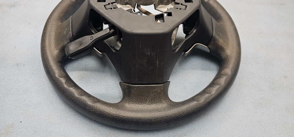 🔥09-13 TOYOTA MATRIX COROLLA FRONT STEERING COLUMN WHEEL ASSEMBLY BLACK LEATHER