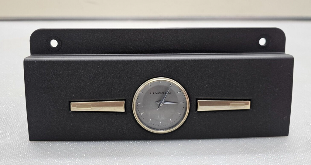 2003-2011 LINCOLN TOWN CAR DASH QUARTZ CLOCK FACTORY BLACK/GOLD ANALOG BEZEL OEM