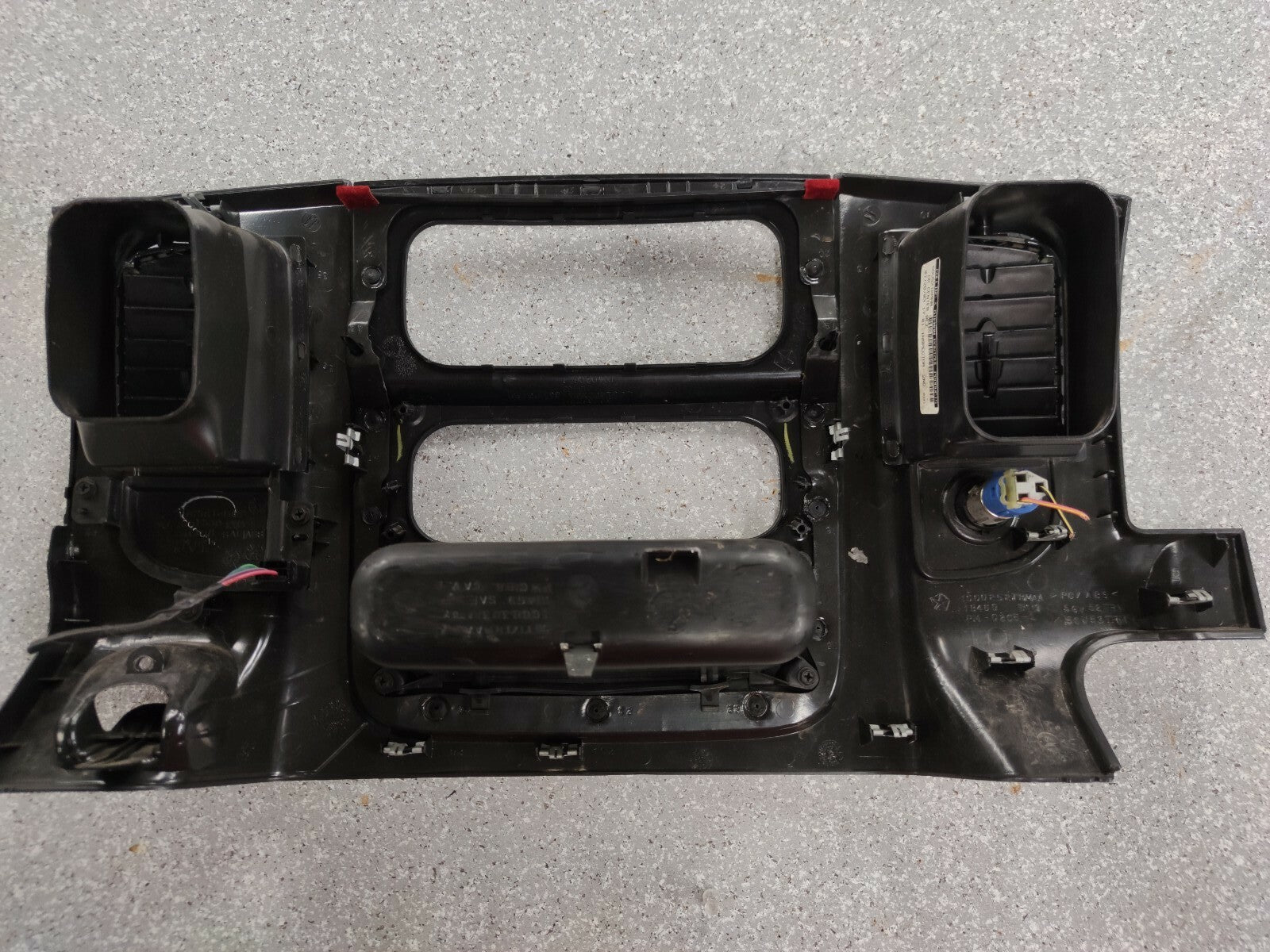 🔥02-05 Dodge RAM Dash RADIO Bezel Climate Trim Panel   Vents Storage BLACK B10