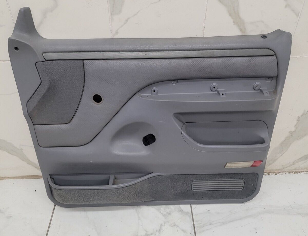 🔥92-96 Ford F150 BRONCO Interior DOOR PANEL Front RIGHT Passenger w/Auto GRAY