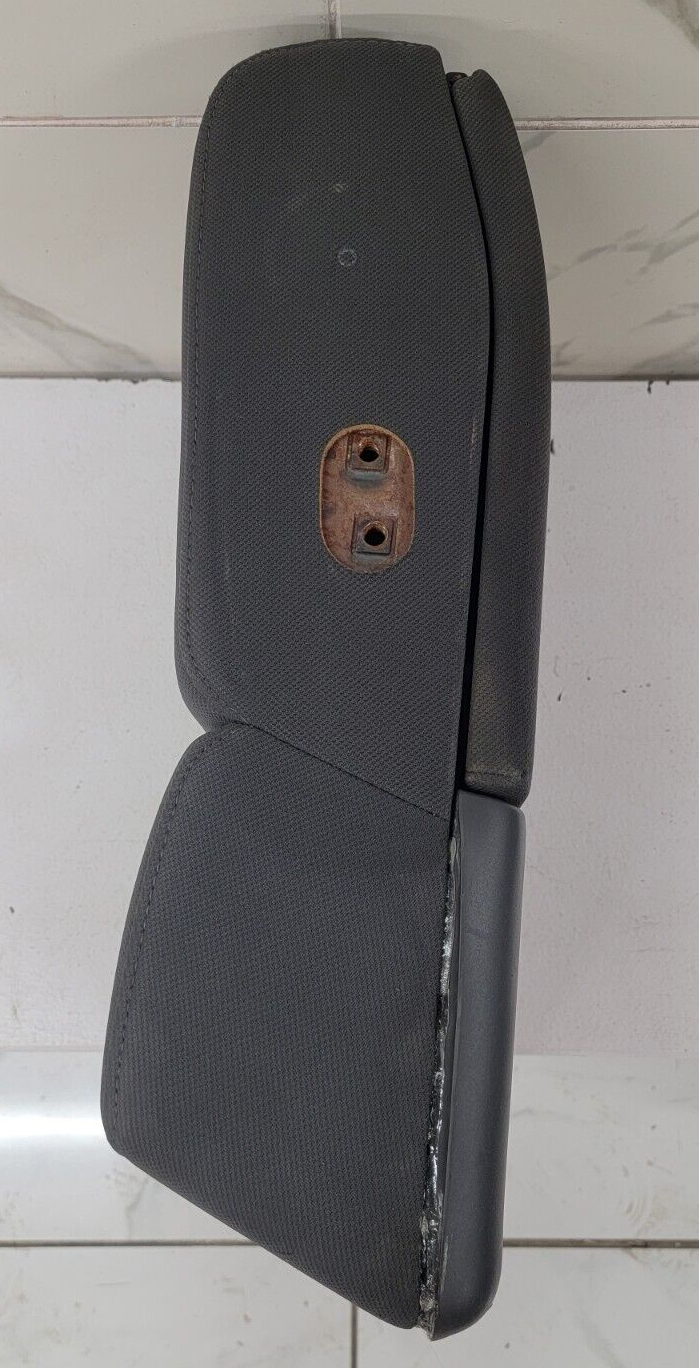 04-08 Ford F-150 Jump Seat Center Console Armrest Cup Holder Cloth Dark Gray JS1
