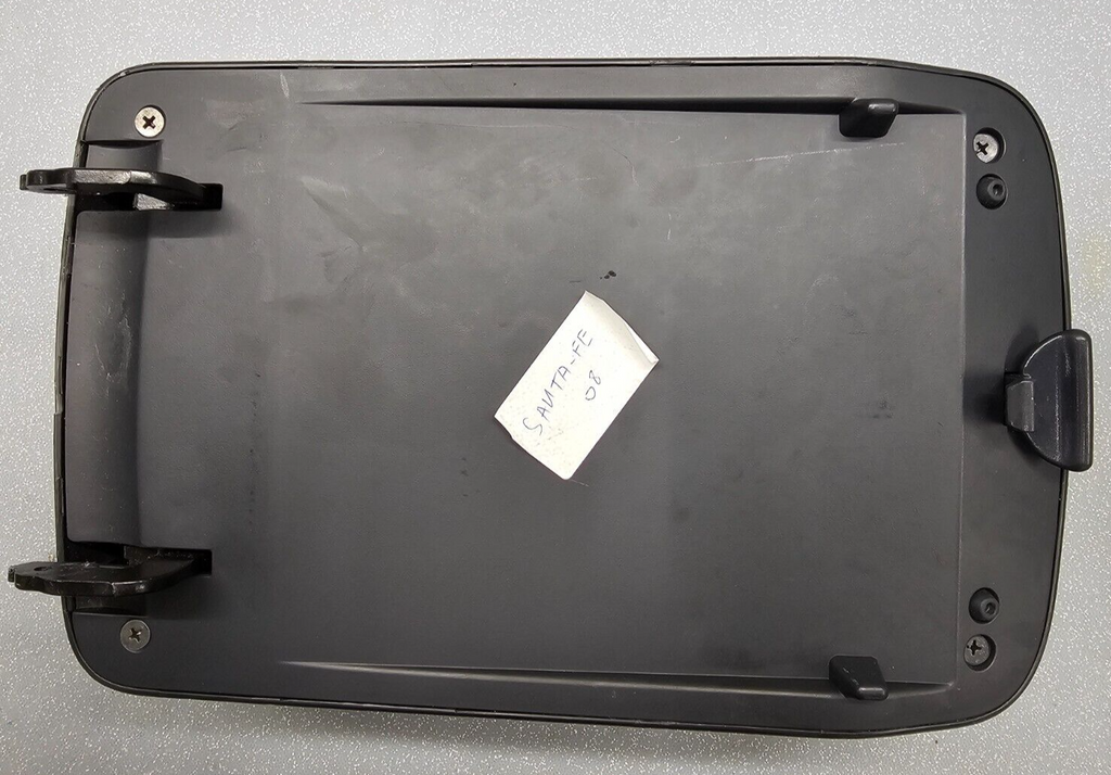07-12 Santa Fe Center Console Arm Rest Cover Lid Top Pad Storage Assembly Black