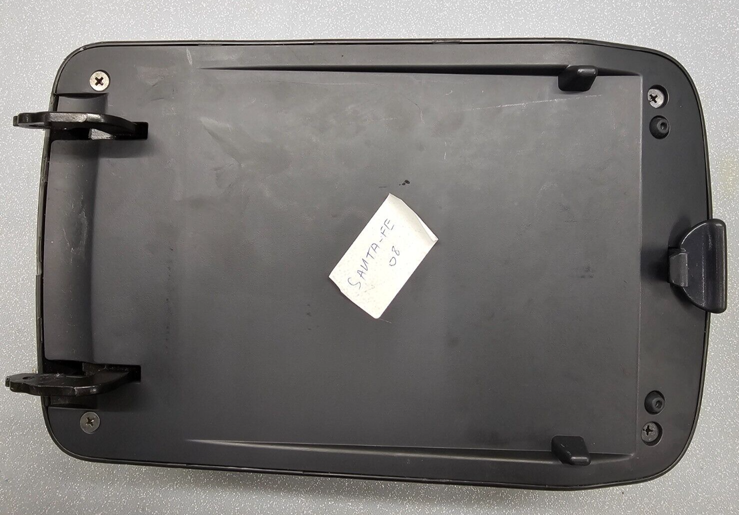 07-12 Santa Fe Center Console Arm Rest Cover Lid Top Pad Storage Assembly Black