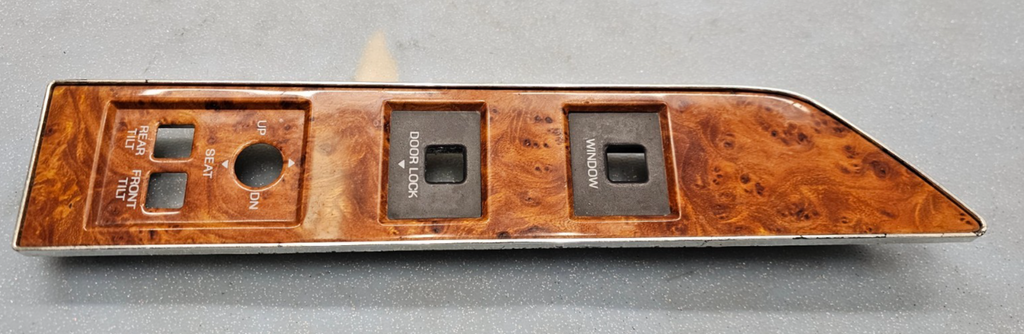 90-94 TOWN CAR FRONT RIGHT PASSENGER POWER DOOR WINDOW LOCK CONTROL SWITCH WOOD