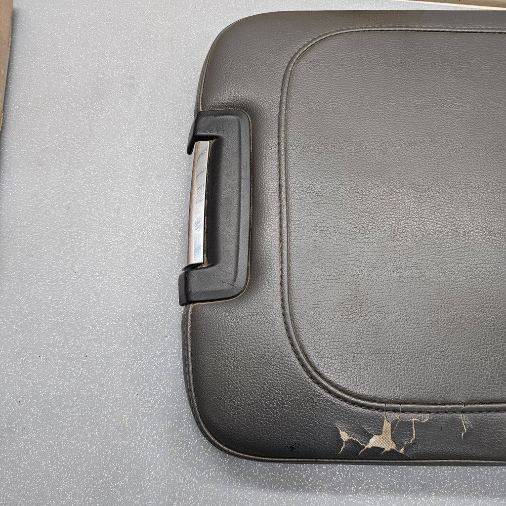 🔥13-18 Dodge Ram Center Console Lid Armrest Leather Cover Top Pad Assembly Gray