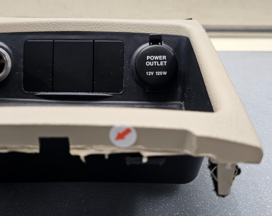 🔥07-09 Hyundai Santa Fe Shift Shifter Bezel Console Trim TAN OEM