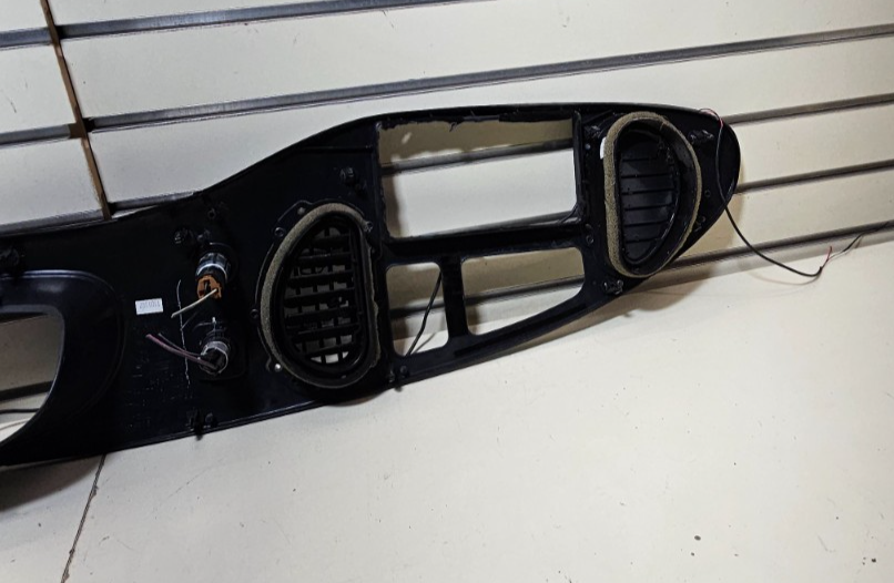 🔥97-03 Ford E-150 Econoline Dash Gauge Cluster Bezel Climate Radio Trim Black