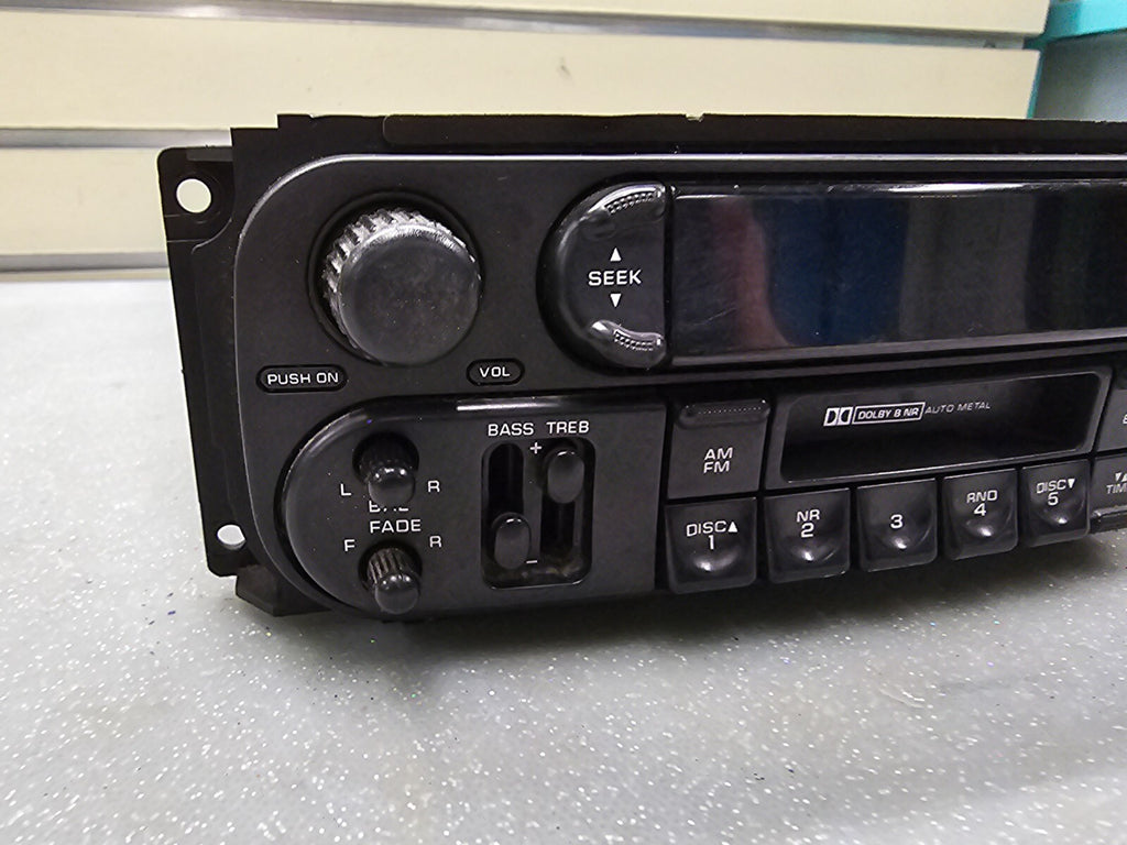 🔥02-07 Dodge Caravan Jeep Chrysler Raz Radio CD Player & Cassette Tape AM FM