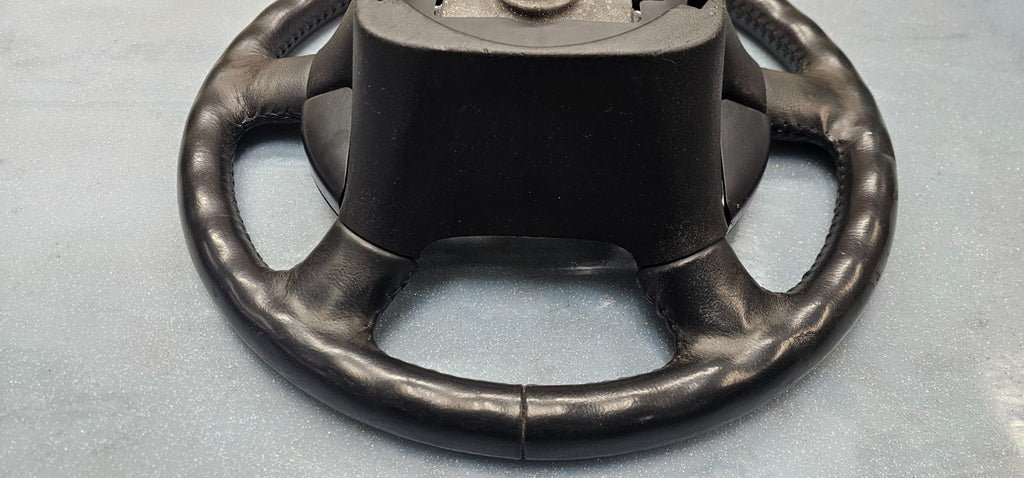🔥02-05 Explorer Left Driver Steering Column Wheel Leather Cuise Assembly Black