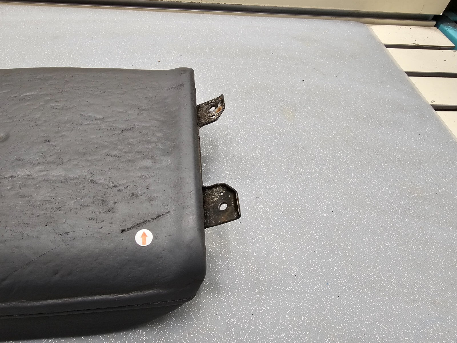 🔥03-08 Honda Pilot Front Center Console Lid Arm Rest Cover Leather Black OEM