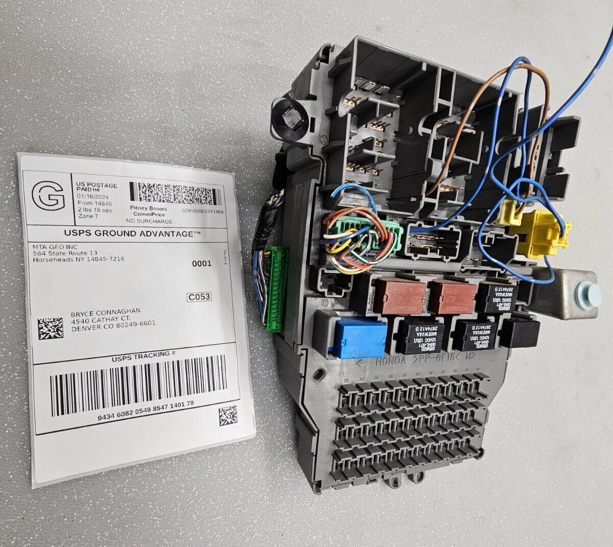 🔥03-05 Honda Accord 4cyl 4dr sedan INTERIOR Engine Fuse Relay Box Compartment
