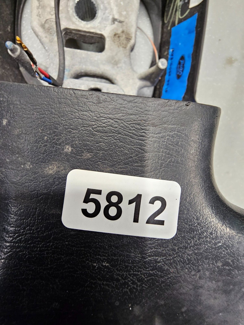 99-07 FORD F250 F350 SUPER DUTY PICKUP Steering Wheel Leather Column Shift Black
