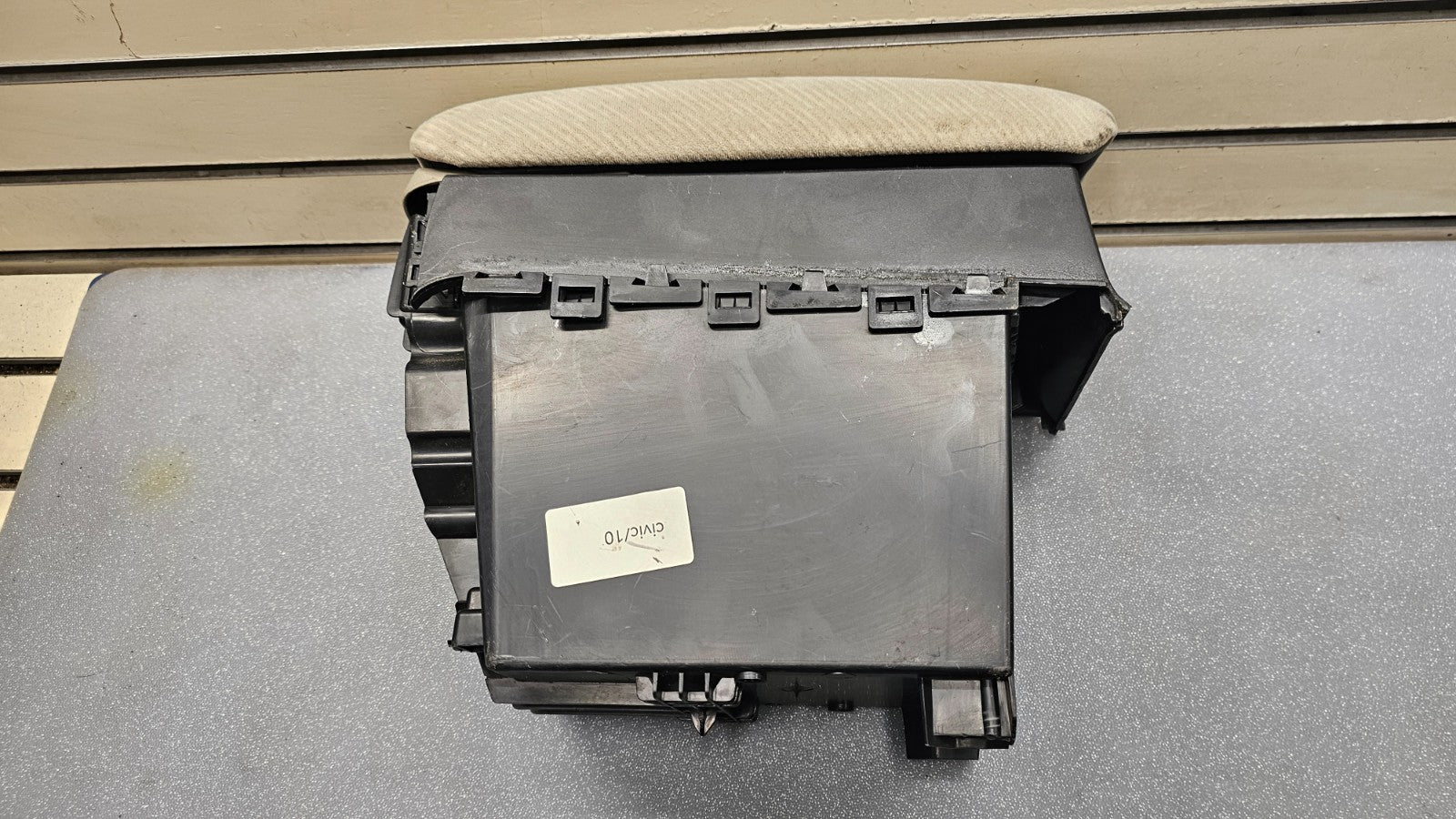 🔥06-11 Honda CIVIC Center Console SLIDING Armrest Lid Arm Rest Stitch TAN OEM