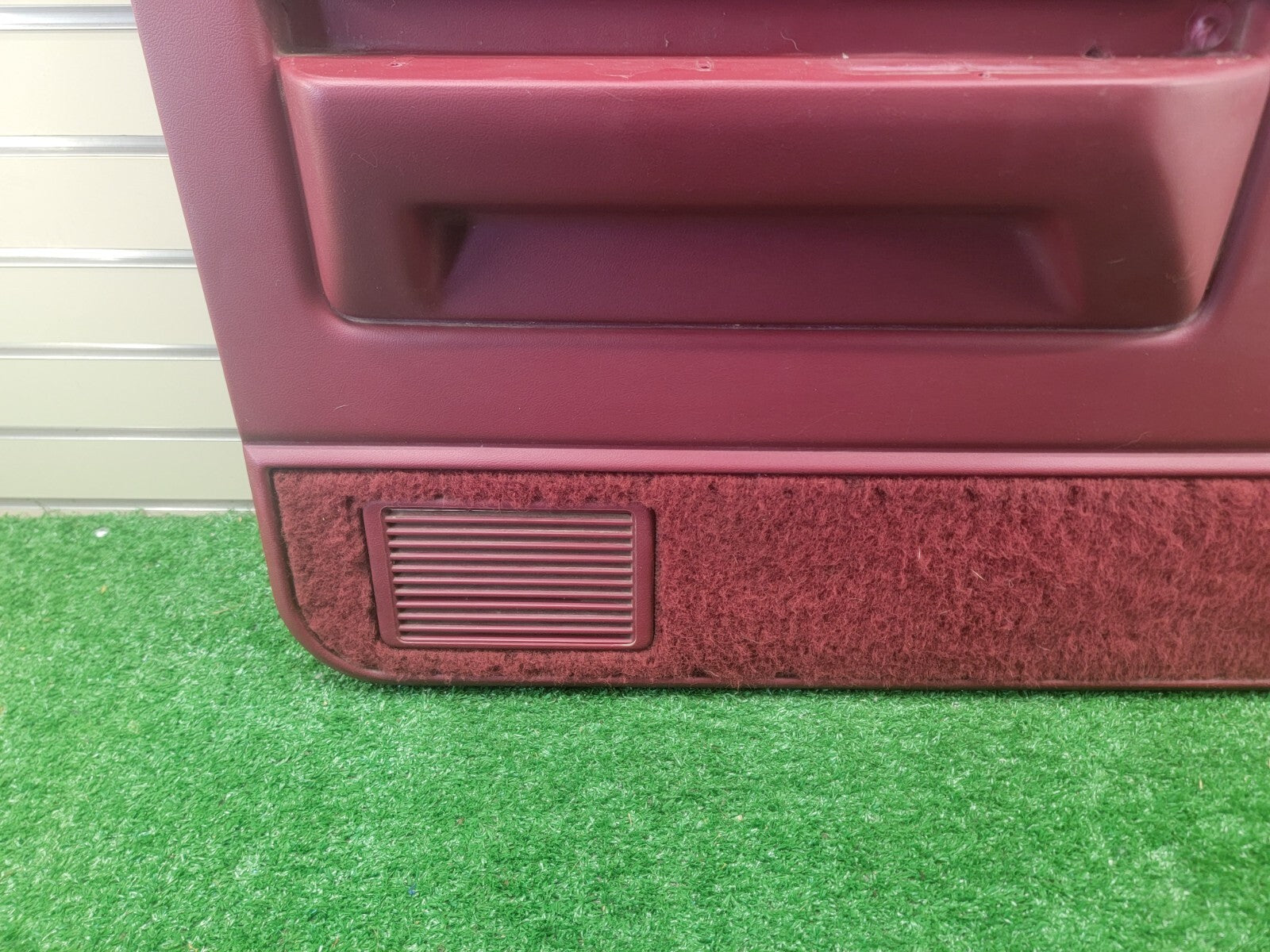 🔥87-96 Dodge Dakota Driver Side Interior Trim Door Panel Manual Crank OEM Red