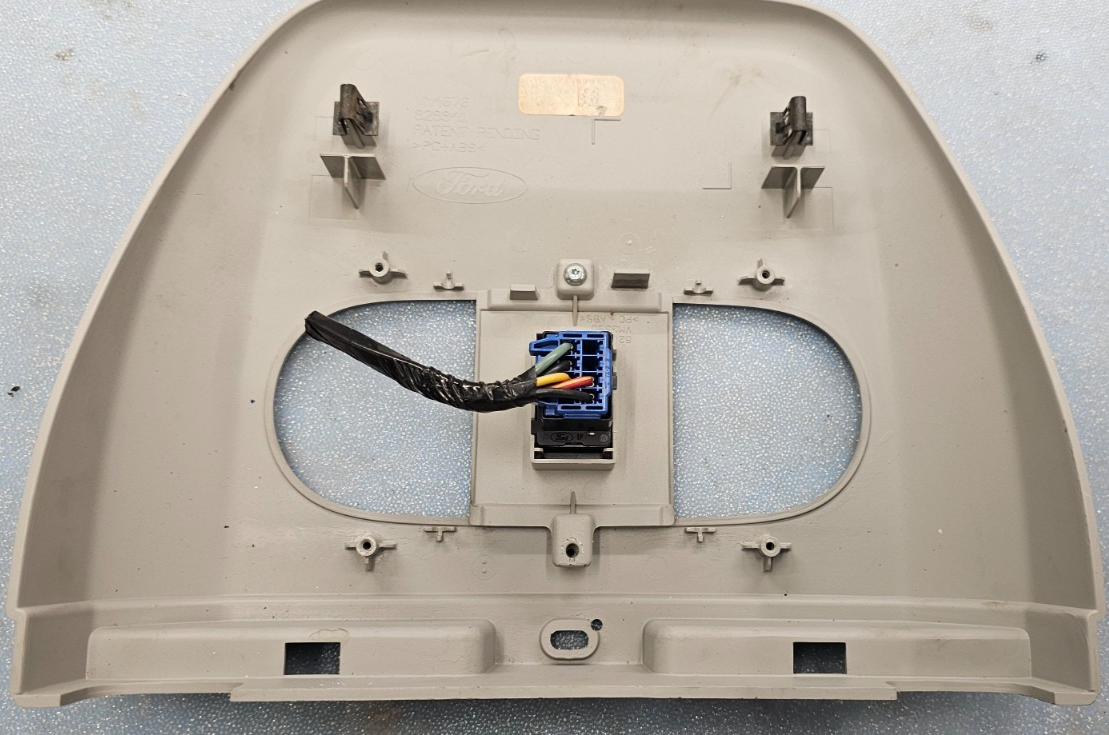 🔥04-08 Ford F150 Overhead Console Center Dome Map Light Storage Roof Rail Gray