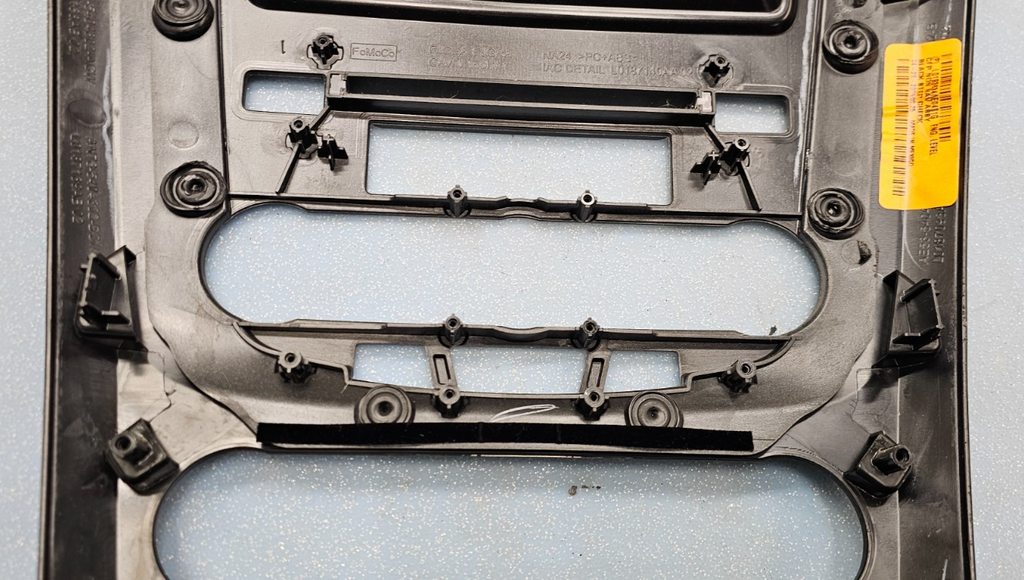  10-12 Fusion Milan Climate Control Radio Stereo Display Bezel Panel Trim Silver