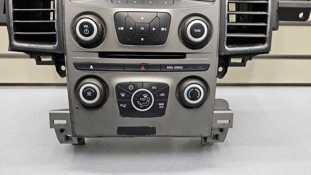 🔥13-16 FORD TAURUS RADIO/HEATER AC CLIMATE CONTROL SWITCH PANEL BEZEL SILVER