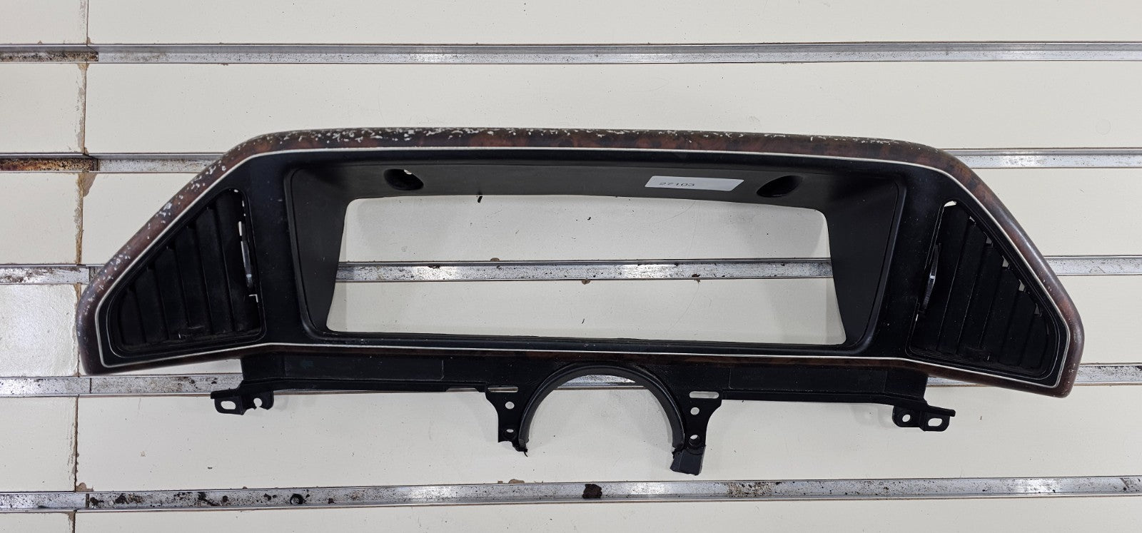 🔥87-91 Ford F150 F250 BRONCO Dash Instrument CLUSTER Bezel Speedometer Wood
