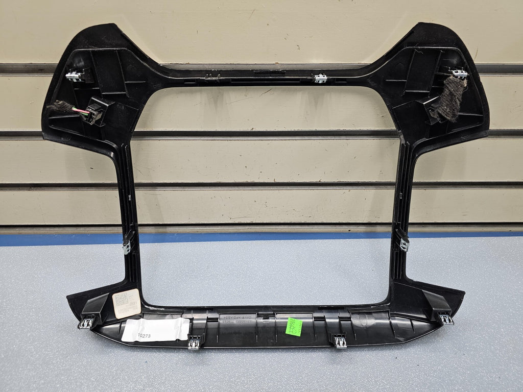 14-20 Silverado Sierra Dash Center Radio Stereo Climate Bezel Trim Panel Silver