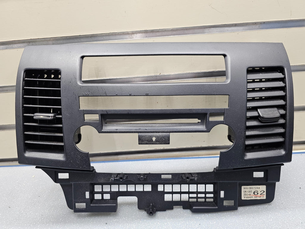 🔥08-13 Mitsubishi Lancer Dash AM FM Radio Stereo Climate Bezel Instrument Trim