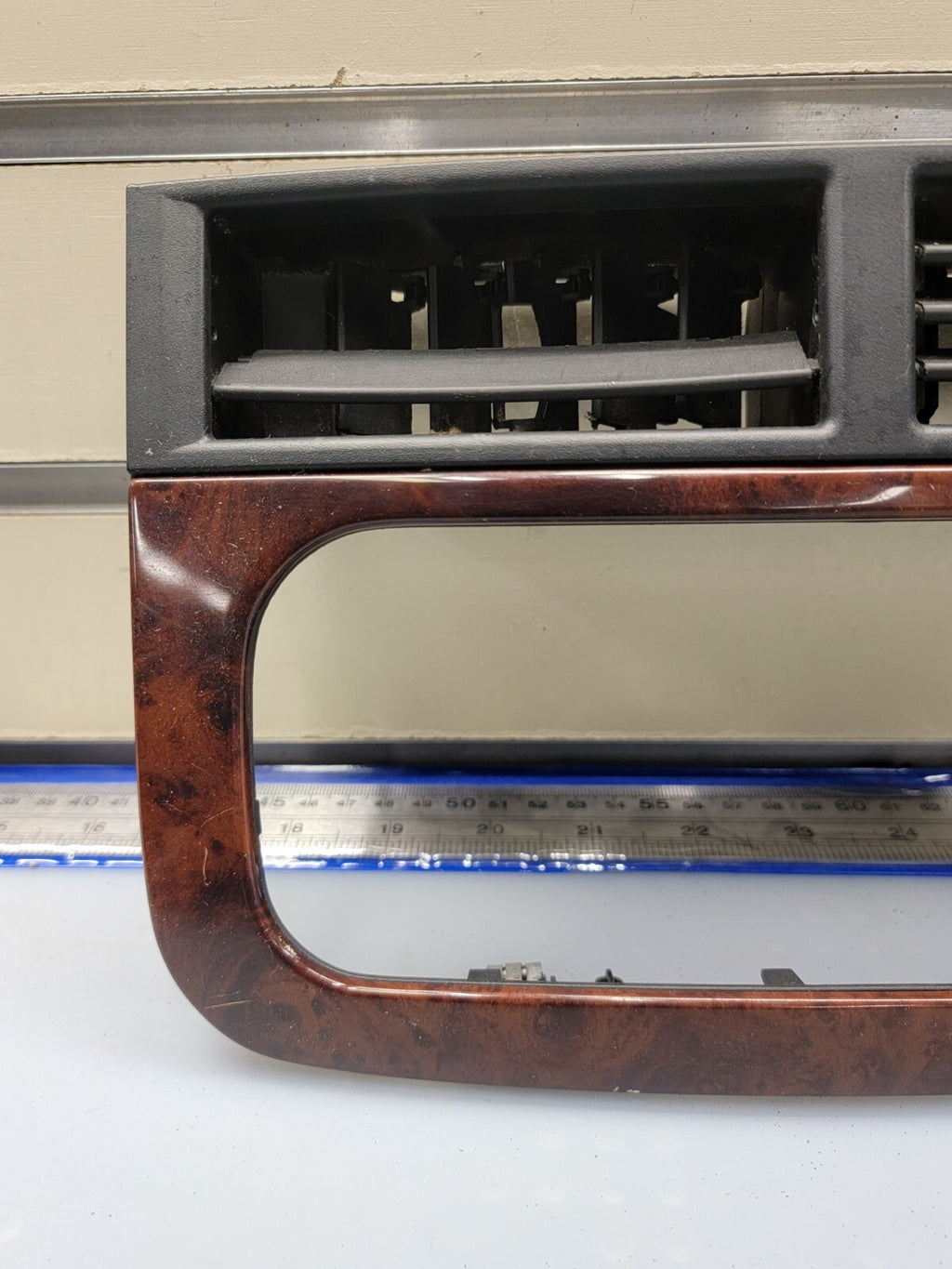 🔥99-04 Jeep Grand Cherokee Center Dash RADIO Bezel A/C Air Vent Trim woodgrain
