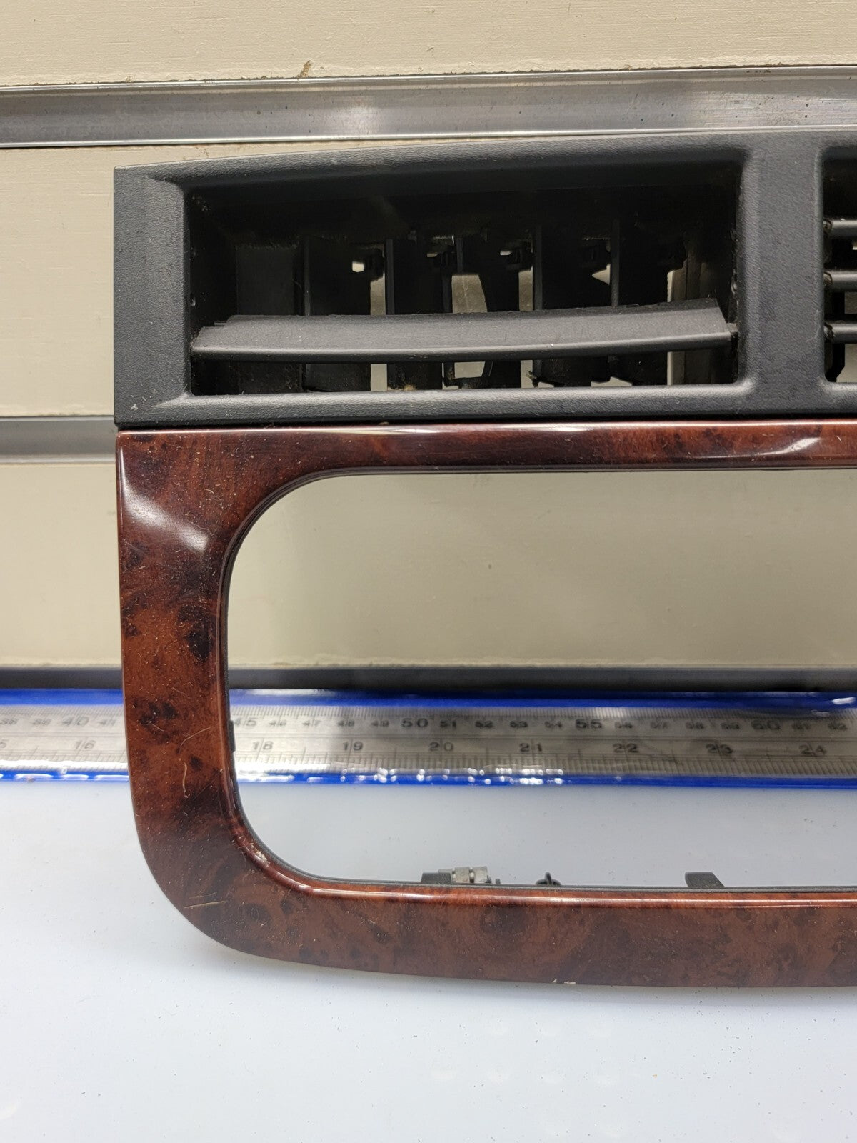 🔥99-04 Jeep Grand Cherokee Center Dash RADIO Bezel A/C Air Vent Trim woodgrain
