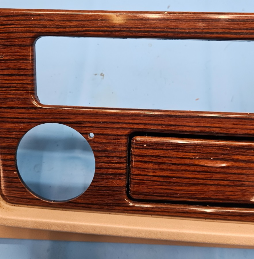 🔥03-06 Escalade Dash AM FM Radio Bezel Trim Instrument Panel Assembly Wood/Tan