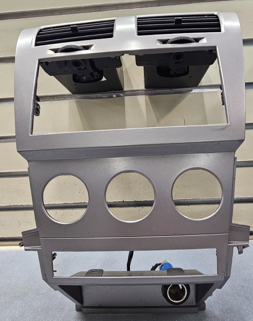🔥10-12 Dodge Caliber Center Dash Radio Climate Control Bezel Trim Panel SILVER