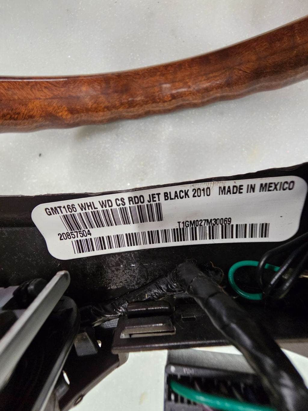 🔥2010-2012 CADILLAC SRX LEATHER STEERING WHEEL BLACK/WOODGRAIN OEM