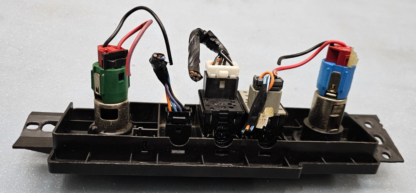🔥97-01 Jeep Cherokee XJ Rear Wiper Defrost Switch Control Black