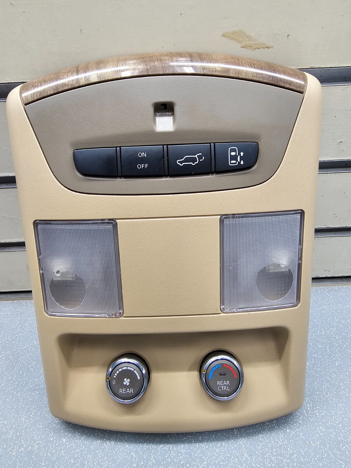 🔥07-09 Quest Overhead Console Liftgate Dome Map Light Door Climate Control Tan