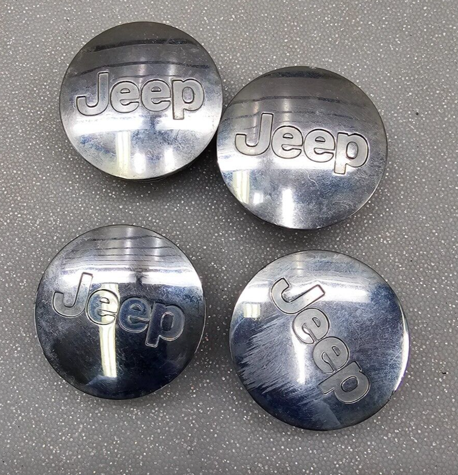 🔥07-21 Jeep Grand Cherokee Compass Wrangler Chrome Wheel Center Caps Hubcap OEM