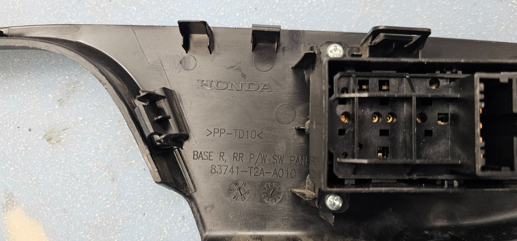 🔥13-15 ACCORD REAR RIGHT PASSENGER WINDOW DOOR POWER SWITCH ASSEMBLY BLACK