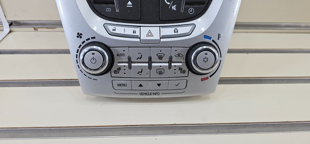 🔥10-11 Chevy Equinox Radio Stereo Display Climate Control Panel Bezel SILVER