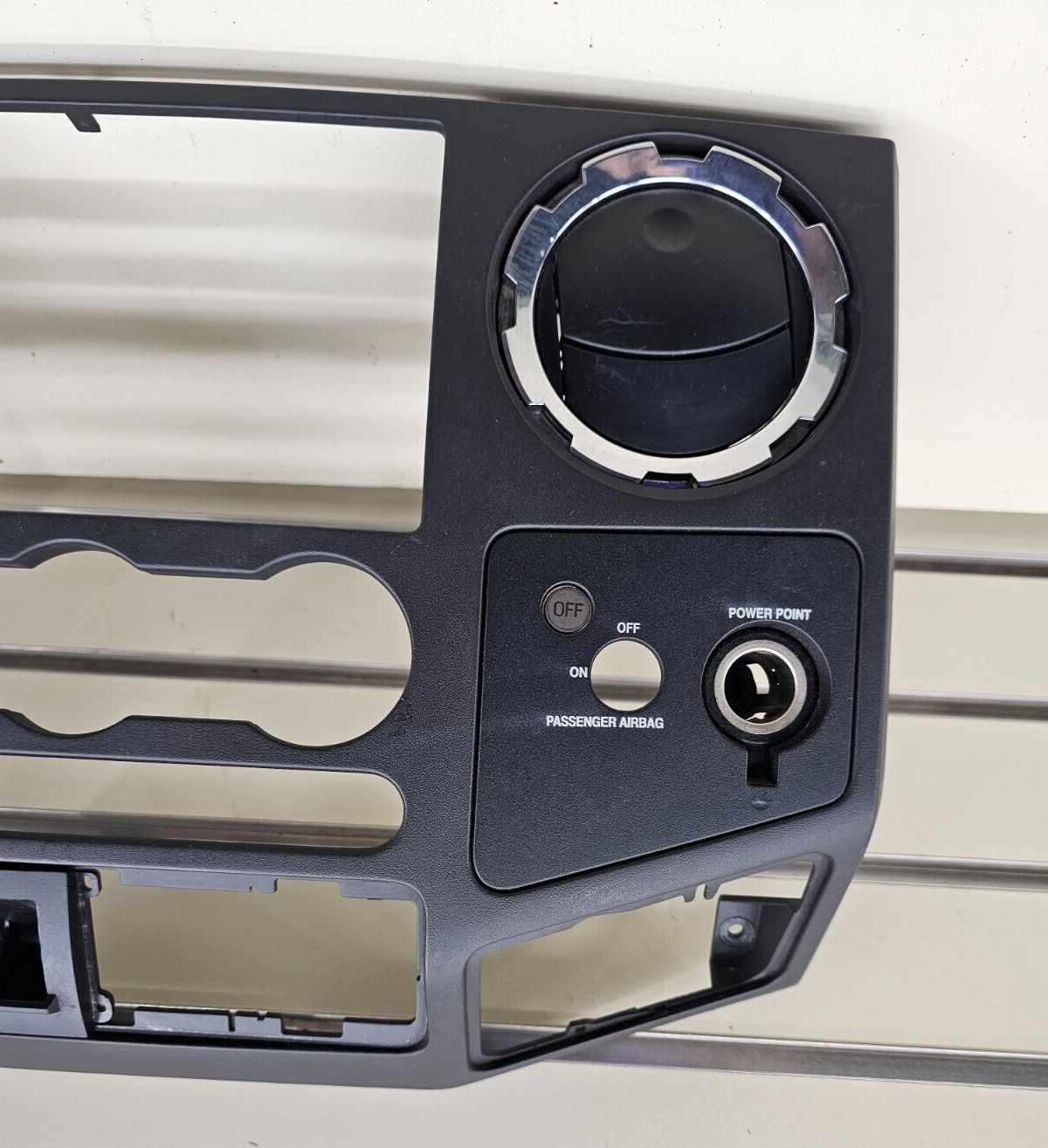 🔥08-10 Ford F250 Super Duty Dash Radio Bezel Trim Panel Climate Control Black