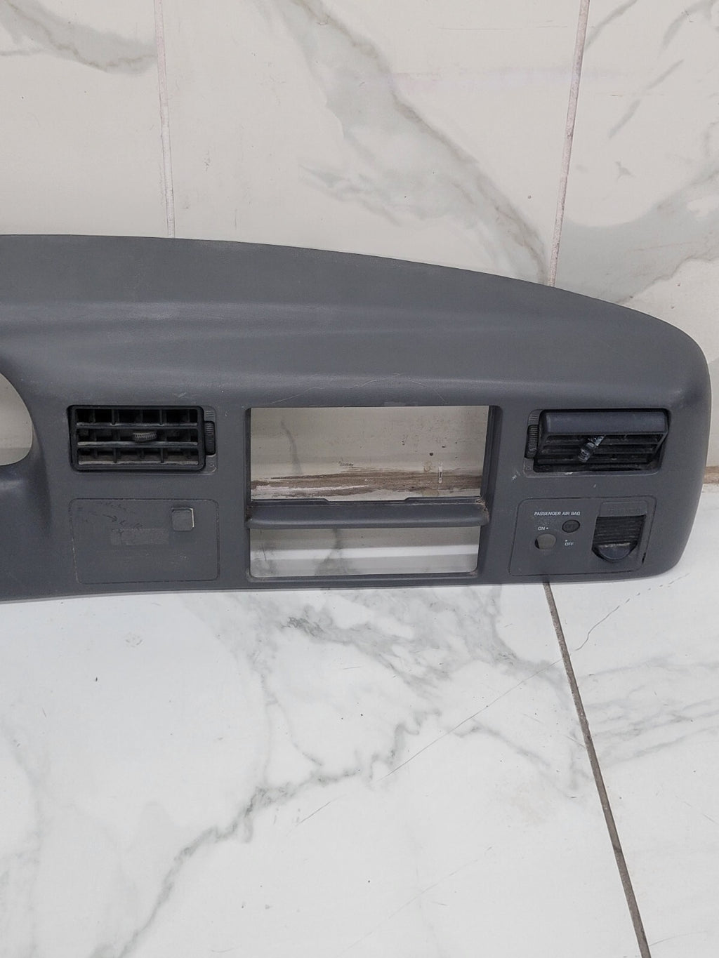 99-04 Ford F250 F350 Dash Instrument Cluster Speedometer Bezel Panel LT Gray C22