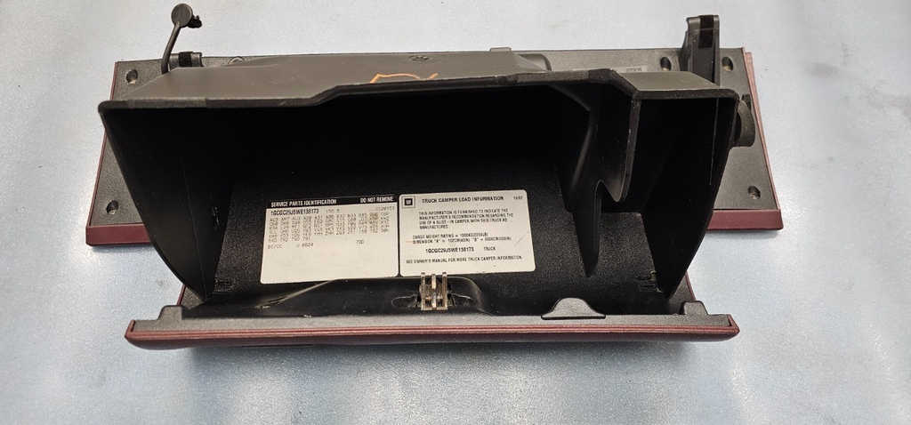 🔥95-99 CHEVY GMC TRUCK SILVERADO C/K Glove Box Storage Door RED G2