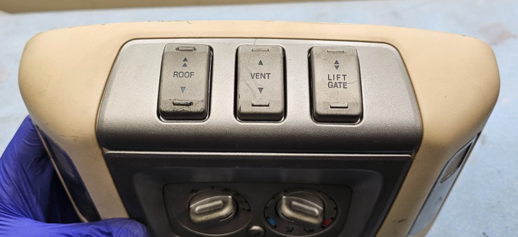 🔥03-06 Lincoln Navigator Rear AC Heater Temperature Control Bezel Tan OEM