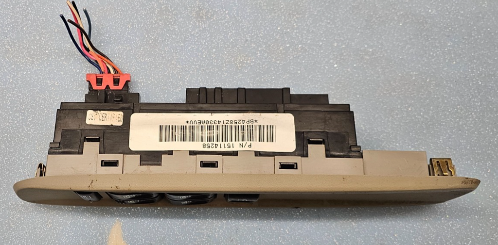 🔥02-05 GMC ENVOY DRIVER LEFT SIDE WINDOW SWITCH CONTROL MASTER POWER TAN OEM
