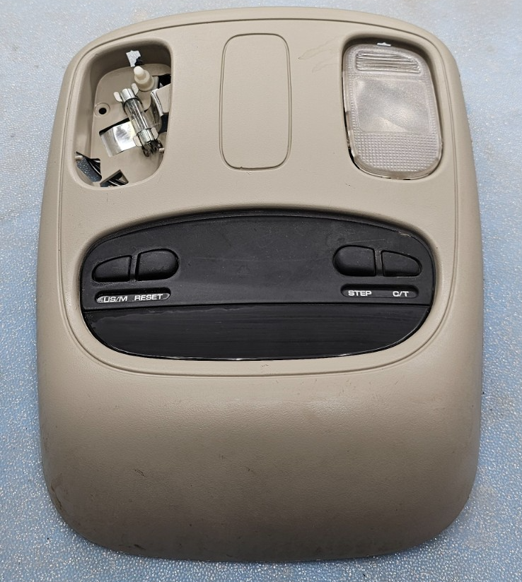 🔥02-05 Dodge RAM Overhead Console DOME Light Roof Storage Compartment Tan