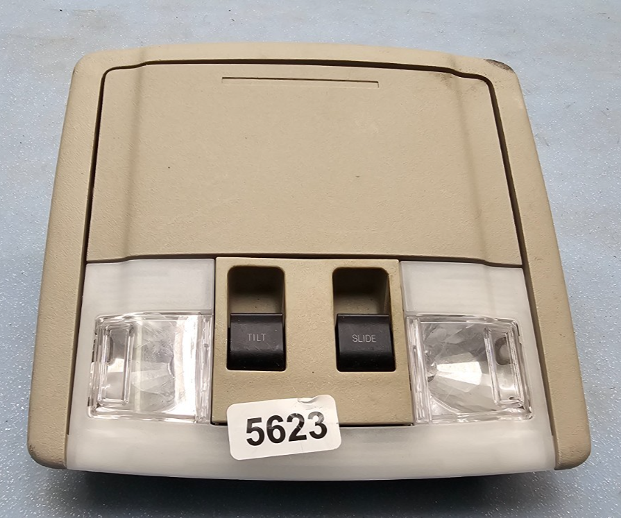 🔥07-14 Ford Edge Overhead Console Storage Compartment Dome Light Assembly TAN