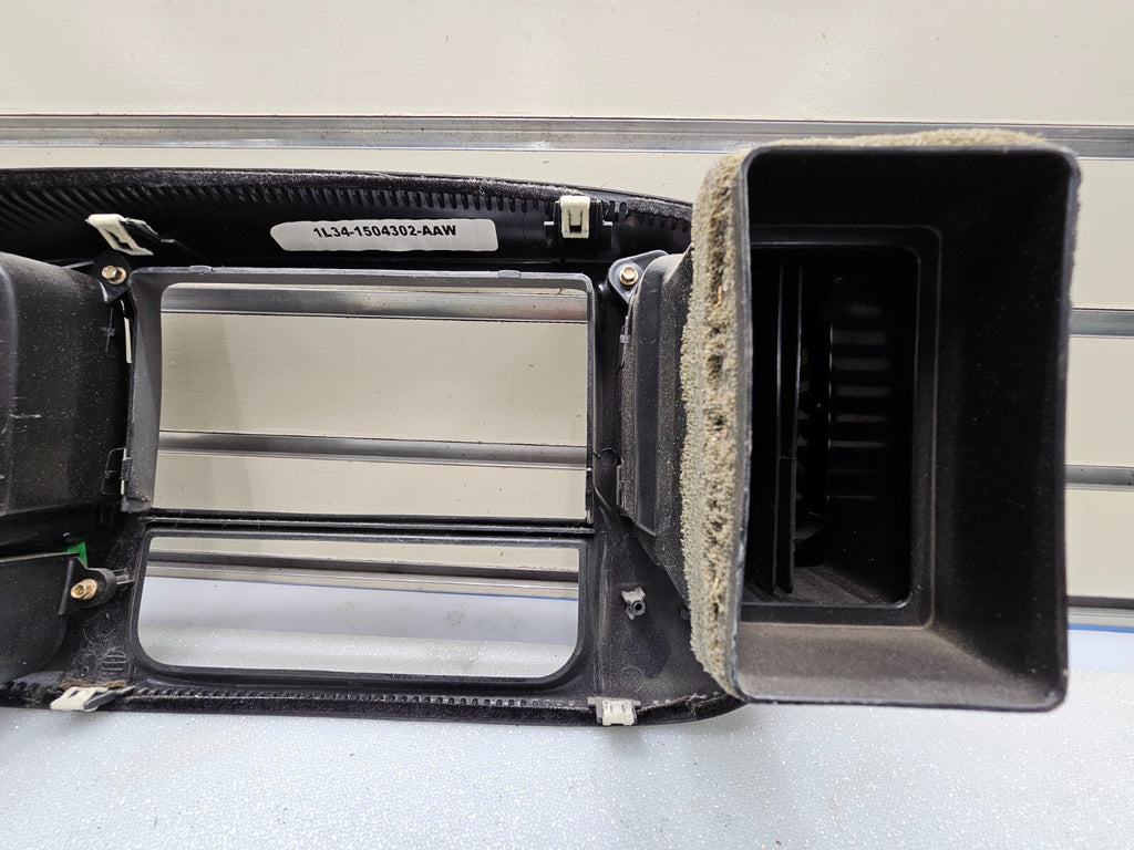 🔥1997-2003 Ford F150 Center Dash Radio Climate BEZEL Temp 🔴AIRBG Panel GRAY B1