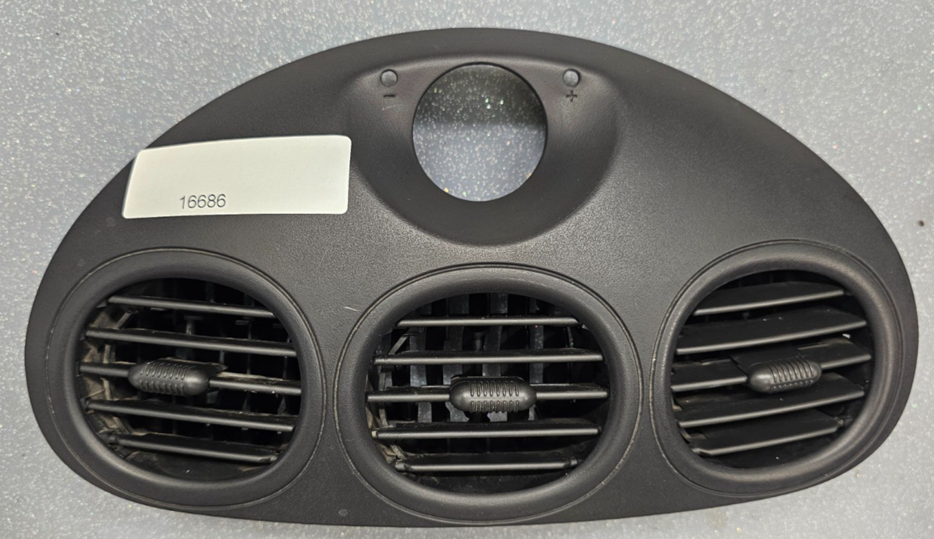 🔥98-04 Chrysler 300M Front Center Dash Air A/C Air Heater Vent W/ Clock Gray
