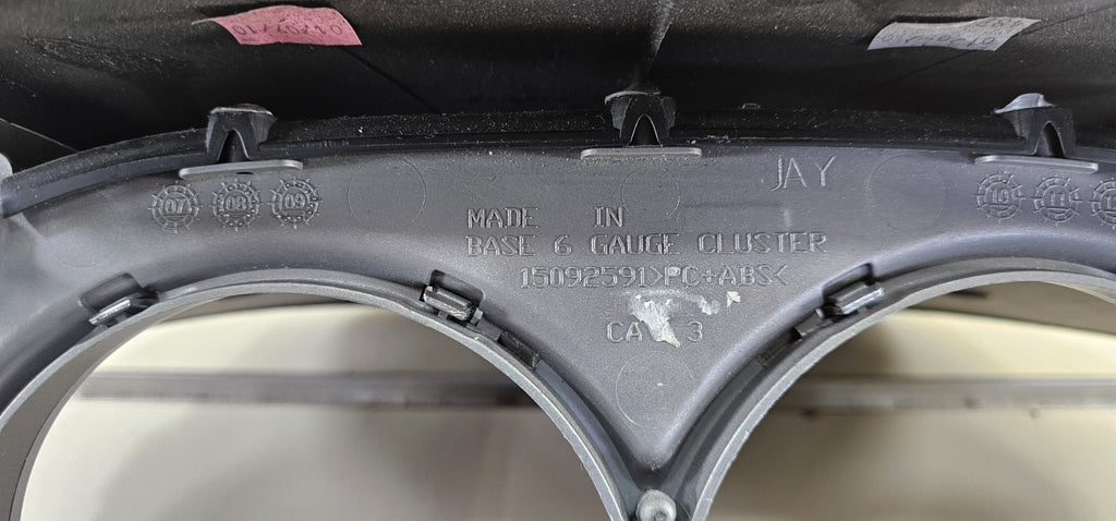🔥07-13 CHEVY SILVERADO DASH SPEEDOMETER INSTRUMENT GAUGE CLUSTER BEZEL Silver
