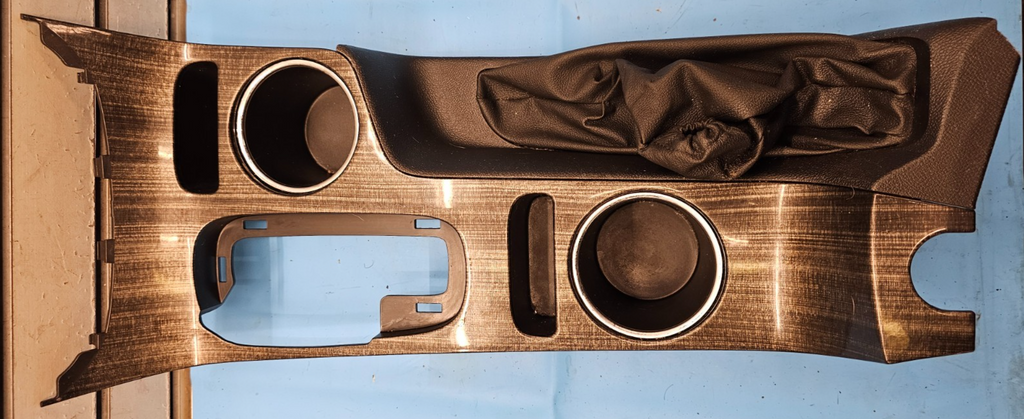 🔥14-16 CHEVY MALIBU CENTER CONSOLE SHIFTER SHIFT TRIM BEZEL W/CUP HOLDER WOOD